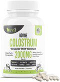 VITINITY Grass-Fed Bovine Colostrum IgG Pre-Probiotics Gut Health,Immune Support,Muscle Recovery,Wellness|Pure Superfood,No Flavor(120 Caps)