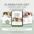 Gut Health Elimination Diet Recipe Book & Meal Plan + Fully Customizable Canva Templates for Coaches, Dietitians, and Health Professionals