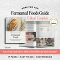 Anti Inflammatory Meal Plan Gut Health Guide - Health Coach Canva Template - Nutrition Coaching Guide - Fermented Foods Ebook Lead Magnet