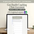 Health Coach Client Intake Form, Gut Health Assessment Google Form, Holistic Nutrition Coaching Template, Functional Medicine Questionnaire