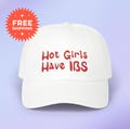 Hot Girls Have IBS Funny Embroidered Hat, Gag Gift for Girls, Holiday Birthday Gift Present, Irritable Bowel Syndrome, Chronic Health Gift