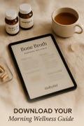 Bone Broth Morning Ritual Guide | Gut Healing Printable | Wellness PDF Download