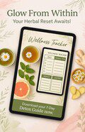 Printable Wellness Tracker | Daily Herbal Tea + Meal Log | Self-Care PDF Download
