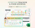 Poop, Symptom & Food Tracker: IBS, IBD, Bloating, Food Intolerance, Constipation Journal (Excel Spreadsheet)