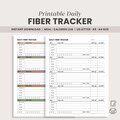 Fiber Food Tracker Printable, Daily Fiber Food Log | Water Intake, Calories Tracker, Fiber Meal Planner for Gut Health, Digestion Tracker