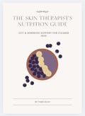 Skin Therapist Nutrition Guide Esthetician Nutrition Cheat Sheet Gut Health PDF Gut Skin Hormone Support Acne Hormonal Breakouts