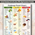 Fodmap Food Chart, IBS Diet Food Chart Download, Fodmap Diet Guide, Fodmap Food List, Fodmap Low, Perfect For Low Fodmap Menu Diet Plan