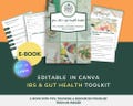 Editable Gut Health Guide & Tracker: IBS, SIBO, FODMAP (Canva Template Digital Download)