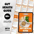 Gut Health Guide Template, Nourish your Gut, Gut-Brain Connection, Diet, Recipes, Gut Health Guide Lead Magnets, Digestion & Wellness Guide