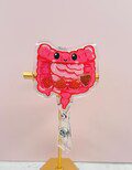 Funny Stomach & Intestine Shaker Badge Reel: GI Nurse Gift