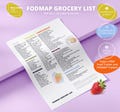 FODMAP Grocery List ? Lowfod Diet Poster IBS Diet Printable Gut Health Meal Planner Low Fodmap Chart SIBO Diet Fodmap Grocery List Meal Prep