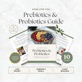 Gut Health Ebook Plr, Prebiotics vs Probiotics Guide Canva Template, Lead Magnet for Health & Nutrition Coaches, Bonus Instagram Carousel