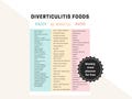Diverticulitis Food List & Meal Planner: Anti-Inflammatory Diet Guide (Digital Download)