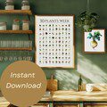 30 Plants a Week Poster ? Printable Gut Health Tracker for Kitchen or Fridge