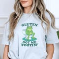 Funny Gluten Intolerance T-Shirt: Cartoon Frog Celiac Humor
