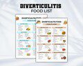 Diverticulitis Food List, Anti-Inflammatory Chart, Food To Avoid with Diverticulitis, Diverticulitis Meal Plan, Anti-Inflammation Diet Chart