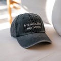 Embroidered Irritable Like My Bowels Washed Cap, Funny IBS Shirt, Digestive Humor Hat, Gut Health Cap, Funny Shirt, Funny Gift For Friend