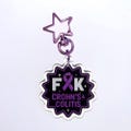 F**k Crohn?s & Colitis Keyring | Chronic Illness Warrior Gift | IBD Awareness Charm | Stoma Styles Keychain