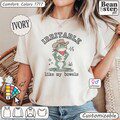 Irritable Like My Bowels Comfort Colors Shirt, Funny IBS Gift, Frog Meme Tshirt, Tummy Ache Shirts, Gen Z Humor Gifts, Bathroom Poop Jokes