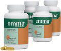 Emma Gut Health Supplement: Bloating & Gas Relief, Constipation - 4 Pack