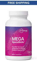 MegaSporeBiotic Probiotic Gut & Digestive Health Support, 180 Capsules (Handmade)u.s manufacturing