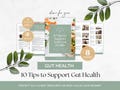 Gut Health Handout, 10 Healthy Gut Tips, Nutrition Coach Course Resource, Wellness Lead Magnet, Editable Coaching Content, DFY Client Guide