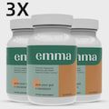 3 PACK EMMA Supplement for Gut Health-Gas and Bloating Relief Constipation 60 Counts